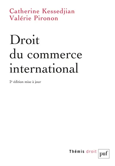 Droit du commerce international Droit du commerce international