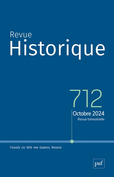 Revue historique, n° 712