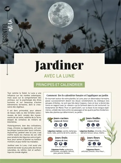 Jardiner avec la Lune