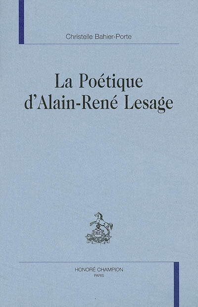 La poétique d'Alain-René Lesage