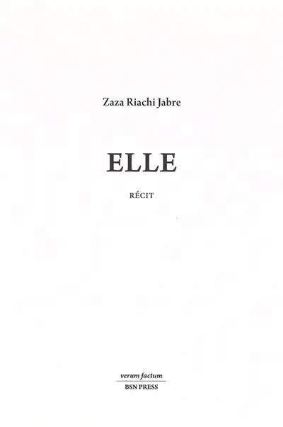Elle : récit