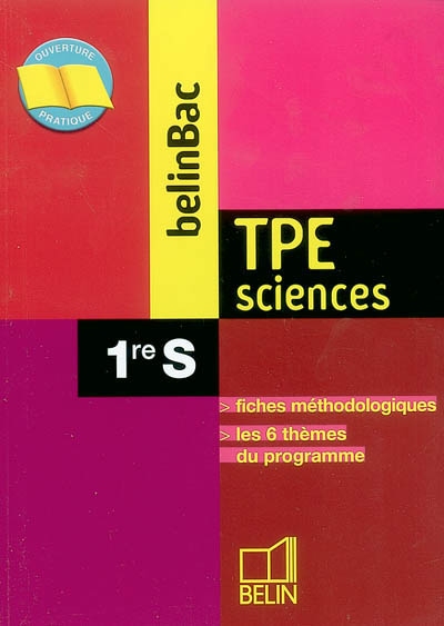 BelinBac TPE sciences, 1reS