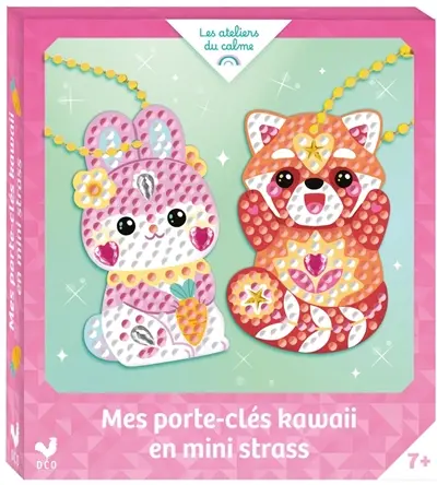 Mes porte-clés kawaii en mini strass