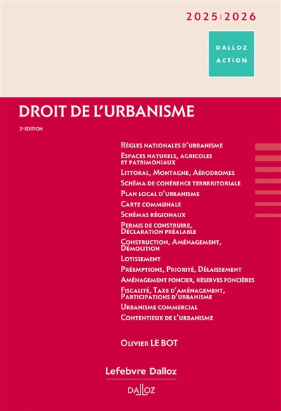 Droit de l'urbanisme : 2025-2026