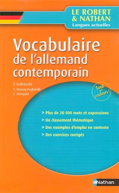 Vocabulaire de l'allemand contemporain