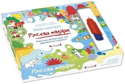 Mon coffret pinceau magique : peins avec de l'eau pour voir apparaître les couleurs !