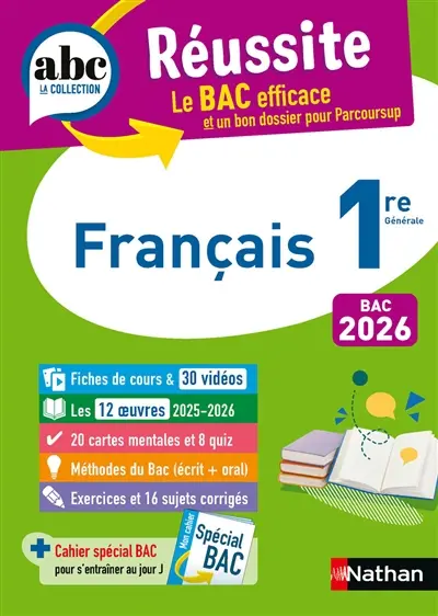 Français 1re générale : bac 2026