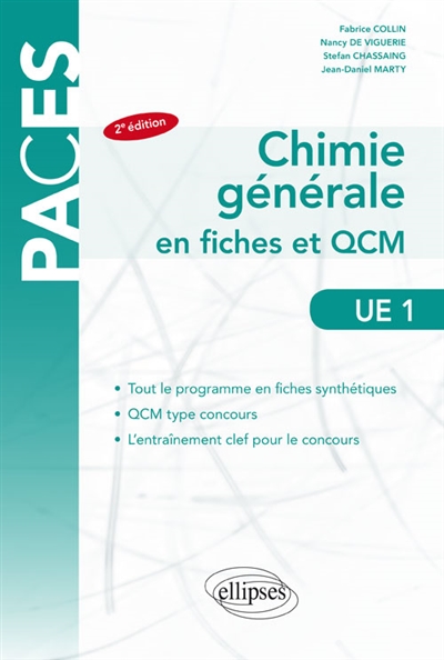 Chimie générale en fiches et QCM : UE1