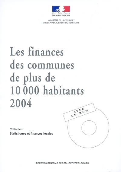 Les finances des communes de plus de 10.000 habitants : 2004