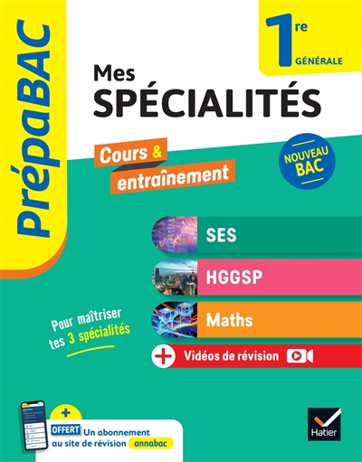 mes spécialités ses, hggsp, maths, 1re générale : nouveau bac