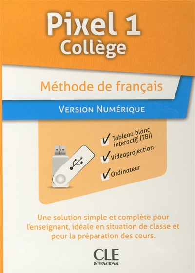 Pixel 1 collège : méthode de français : version numérique