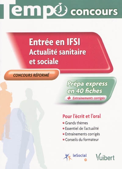 Entrée en IFSI, actualité sanitaire et sociale : actualité sanitaire et sociale