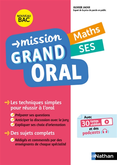 Mission grand oral, maths, SES : nouveau bac