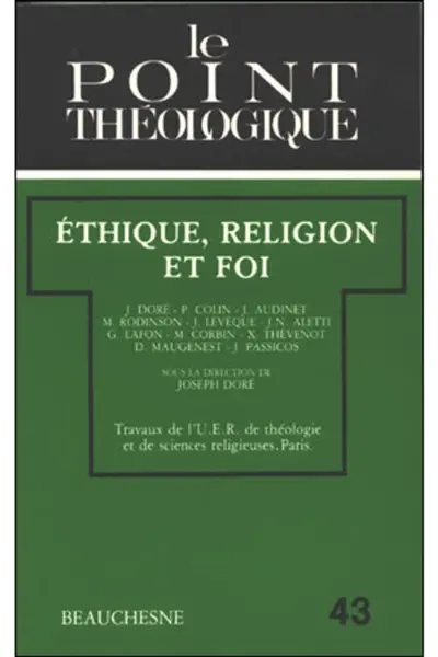 Ethique, religion et foi