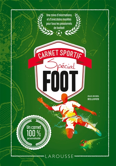 Carnet sportif spécial foot