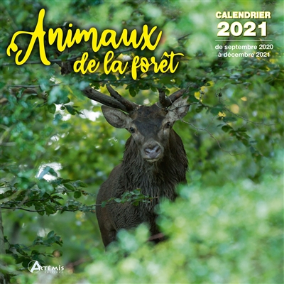 Animaux de la forêt : calendrier 2021 : de septembre 2020 à décembre 2021