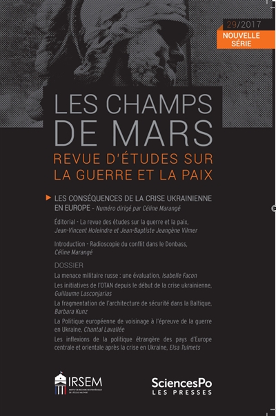 Champs de Mars (Les), n° 29. Les conséquences de la crise ukrainienne en Europe