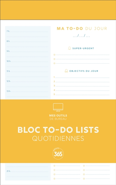 Bloc de to-do lists quotidiennes