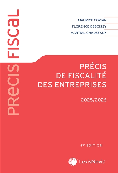 Précis de fiscalité des entreprises : 2025-2026