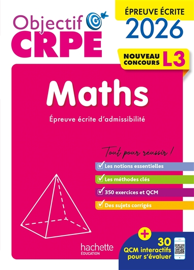Maths : épreuve écrite d'admissibilité L3 : 2026-2027