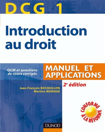 Introduction au droit, DG1 : manuel et applications
