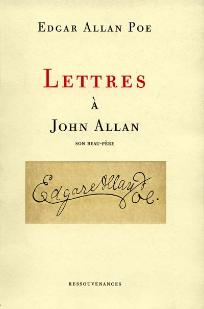 Lettres à John Allan
