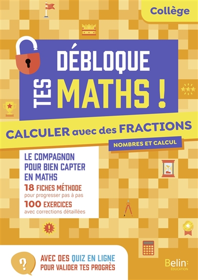 calculer avec des fractions : collège, 5e, 4e, 3e