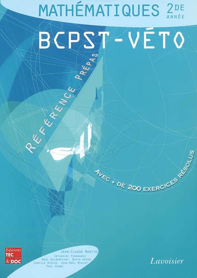Mathématiques : 2de année, BCPST-véto