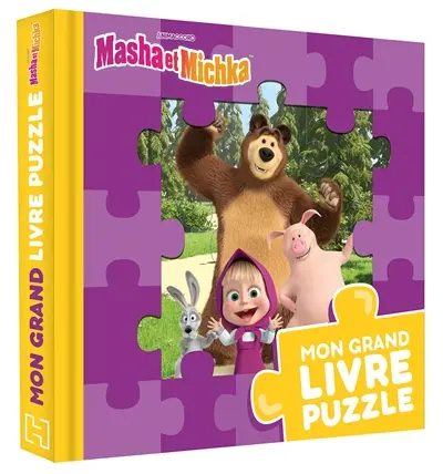 Masha et Michka : mon grand livre puzzle