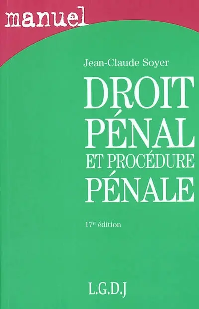 Droit pénal et procédure pénale