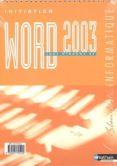 Initiation Word 2003 sous Windows XP
