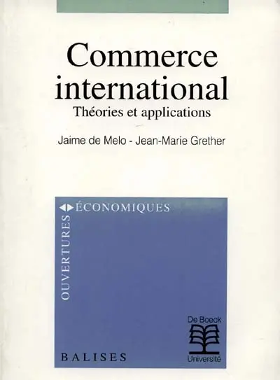 Théories et applications du commerce international