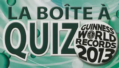 La boîte à quiz Guinness world records 2013