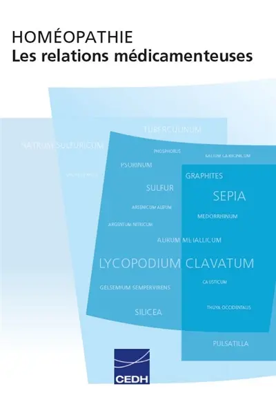 Homéopathie : les relations médicamenteuses