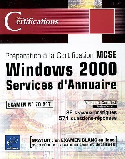 Windows 2000 : services d'annuaire