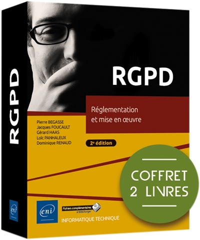couverture du livre RGPD : réglementation et mise en oeuvre : coffret 2 livres