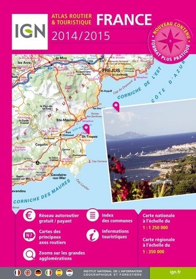 Atlas routier France 2014-2015 : 1:250.000