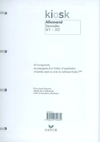 Allemand 2des : LV1, LV2
