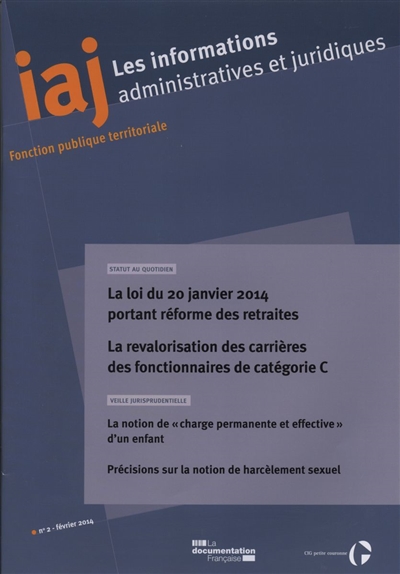 Informations administratives et juridiques, n° 2 (2014)