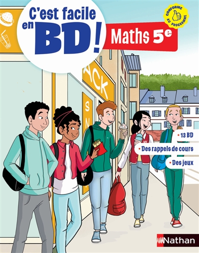 C'est facile en BD ! : maths 5e