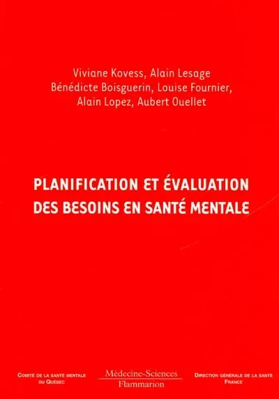 Planification et évaluation des besoins en santé mentale