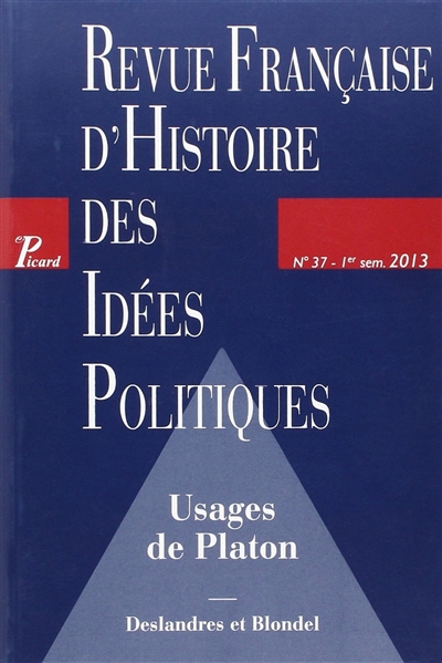 revue française d'histoire des idées politiques, n° 37