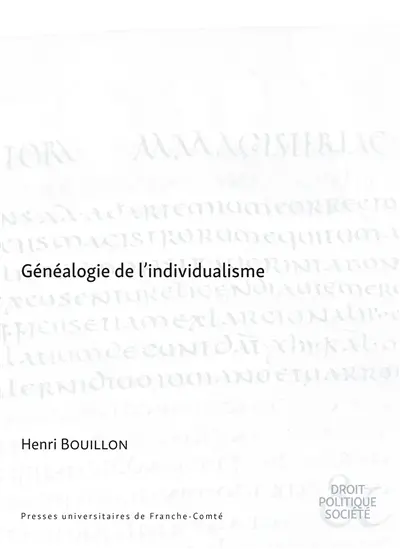 Généalogie de l'individualisme