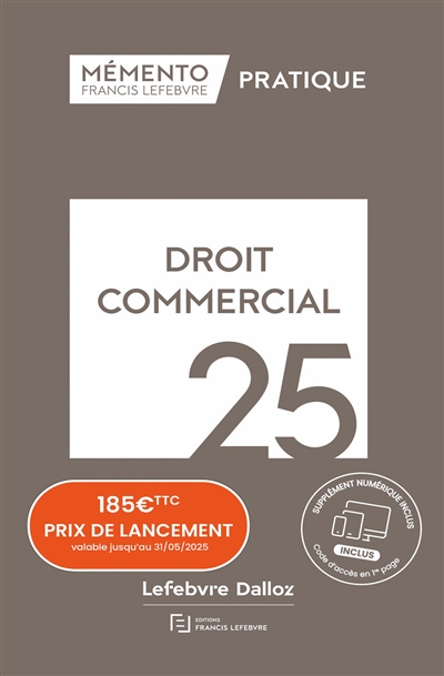 Droit commercial : 2025