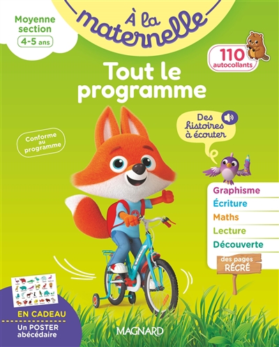 A la maternelle, moyenne section, 4-5 ans : tout le programme : conforme au programme