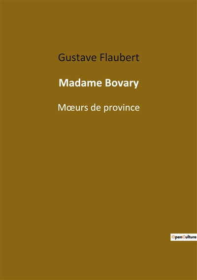 Madame Bovary : Mœurs de province