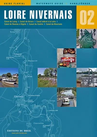 Loire, Nivernais : canal du Loing, canal de Briare, canal latéral à la Loire, canal de Roanne à Digoin, canal du Centre, canal du Nivernais