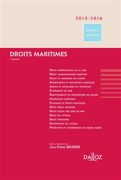 Droits maritimes 2015-2016