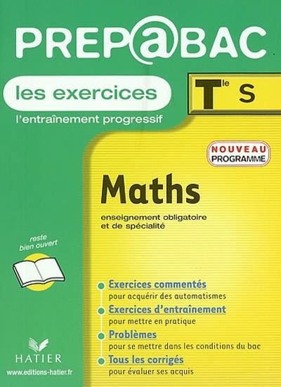 Maths, terminales S : exercices