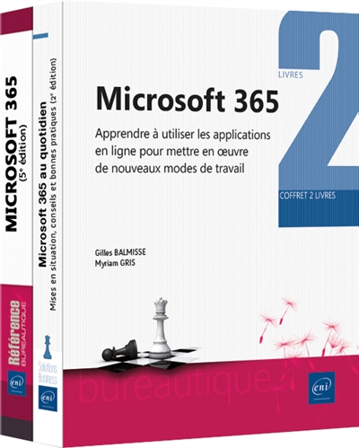 Microsoft 365 : apprendre à utiliser les applications en ligne pour mettre en oeuvre de nouveaux modes de travail : coffret 2 livres